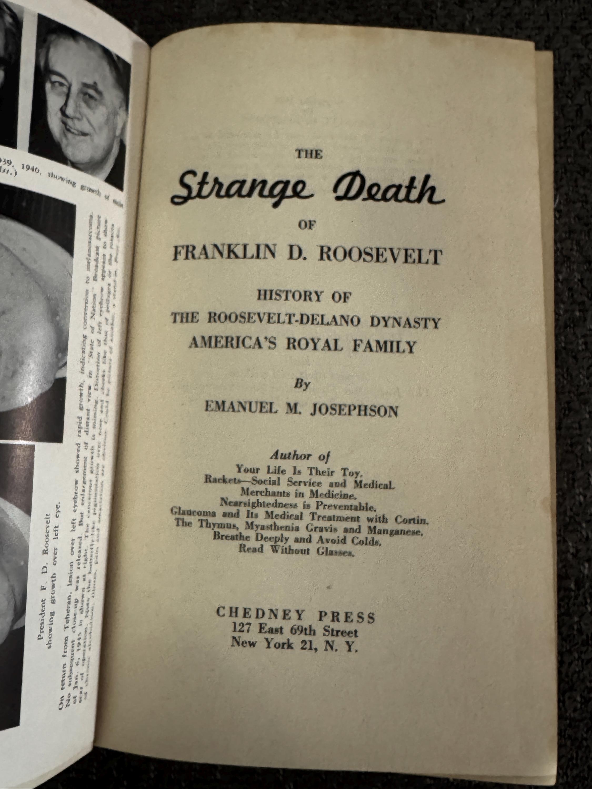 the-strange-death-of-franklin-d-roosevelt-1948-first-edition-emanuel-m