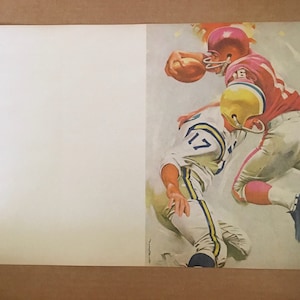 Vintage Coca-Cola paper ephemera, athletic programs, football programs, blank programs