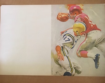 Vintage Coca-Cola Football Program: 1950s "Pause That Refreshes" Ephemera