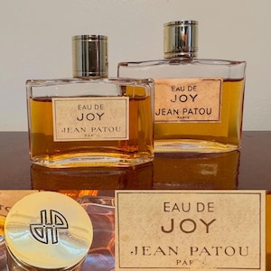 Lot of 2 Vintage EAU DE JOY by Jean Patou Womens Eau de Parfum Perfume Splash Made in France