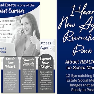 1-Year New Agent Recruiting Pack for Real Estate