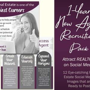 1-Year New Agent Recruiting Pack for Real Estate