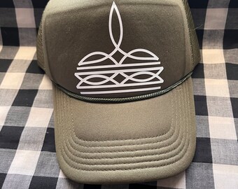 Bonita gorra de camionero con parte delantera de espuma y puntada de bota / bonita gorra de camionero / gorra de camionero estilo western / gorra de camionero con puntada de bota