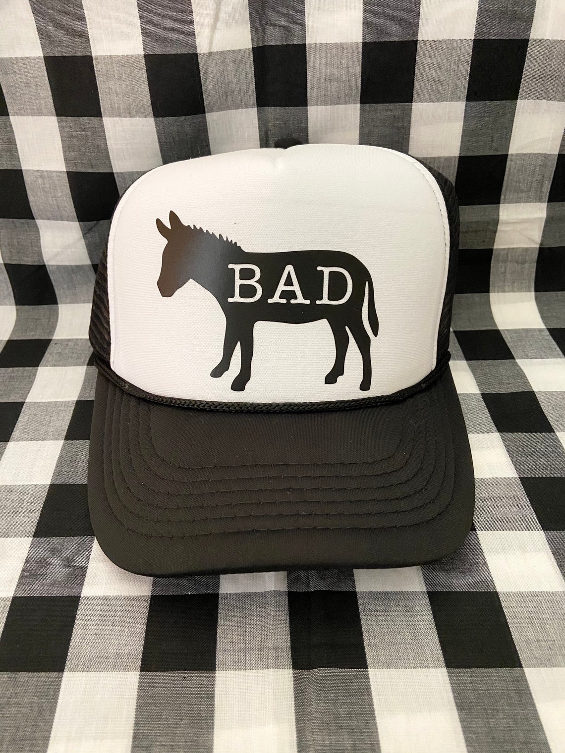 Badass funny foam front trucker hat badass trucker hat Etsy