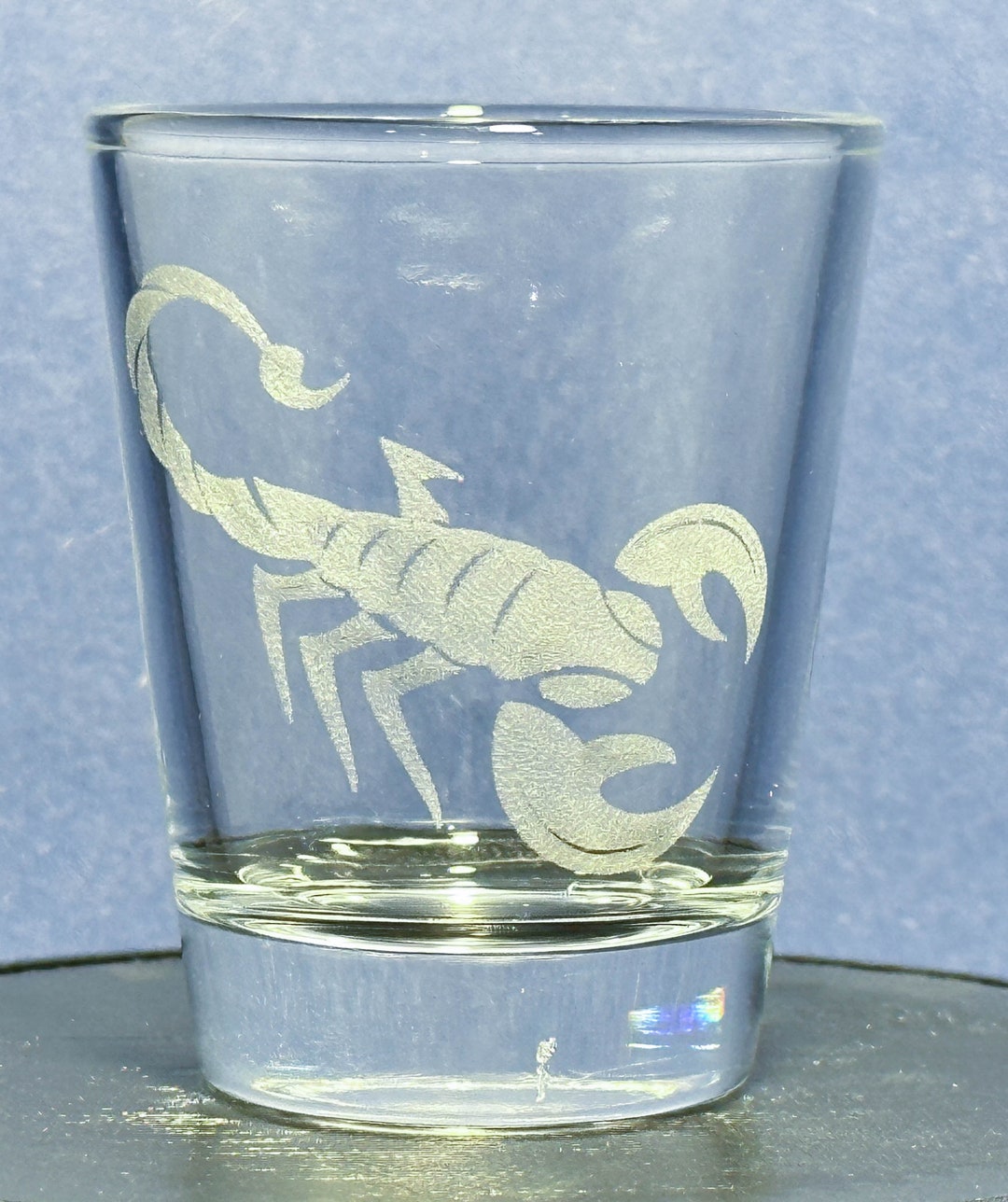 Scorpion Etched 1.5 Oz Shot Glass Etsy UK