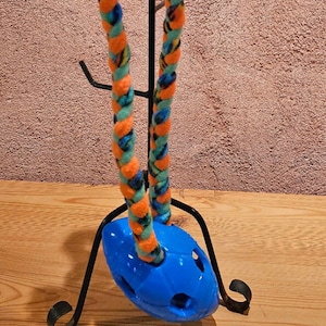 Fleece Tug Toy, Braided Dog Toy, Tug & Toss Toy, Dog Lover, Dog Gift, Puppy Gift, Proceeds to Dog Rescue