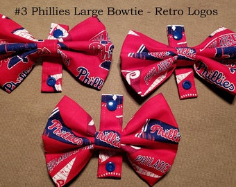 Lazo marinero para perro, accesorio para collar, pajarita para perro, lazo para collar de perro, regalo para mascotas, amante de los perros, Philadelphia Phillies, accesorios para perros, donación para rescate de perros