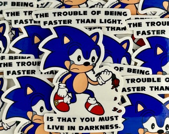 Depressed Kid in Sonic Costume/The problem of being faster than light is  that you can only live in darkness in HD uncropped w/ fixed contrast  (4096x2304) : r/MemeRestoration