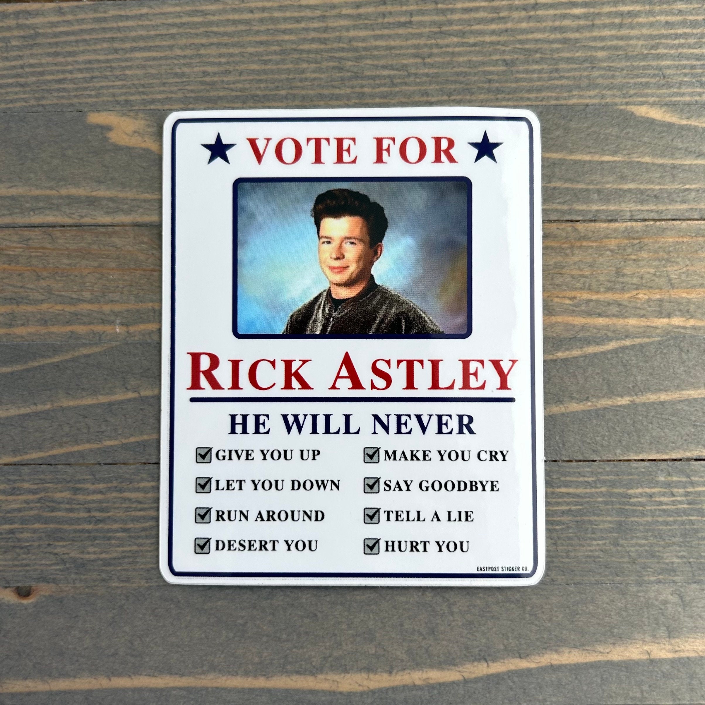 Rick Roll Sticker for Sale by CallMeTy