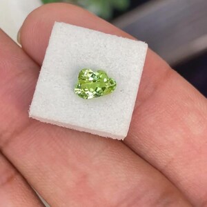 Carat .90 Natural Tourmaline Colour Green Forest Fancy Cloud Shape Beautiful Stunning Absolutely Least Found