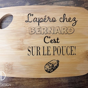 Customizable bamboo &quot;Aperitif&quot; board