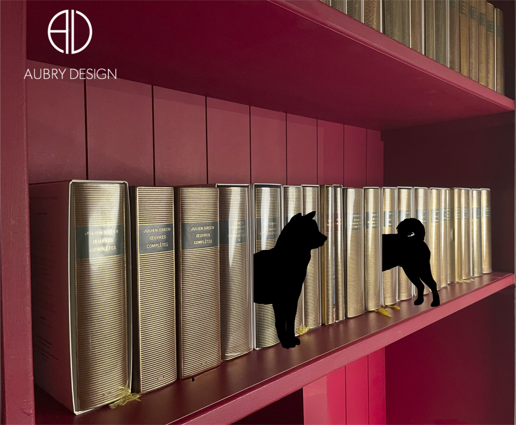 Akita Inu Intercalaire à Glisser Entre Des Livres, Décoration ou Classement de Bibliothèque