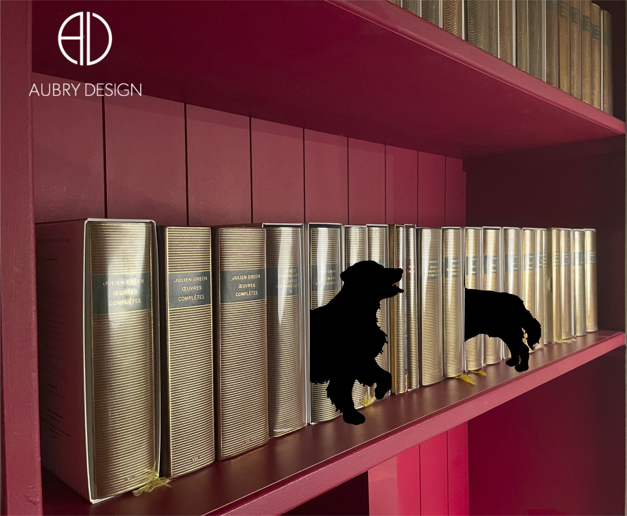 Golden Retriever Intercalaire à Glisser Entre Des Livres, Décoration ou Classement de Bibliothèque