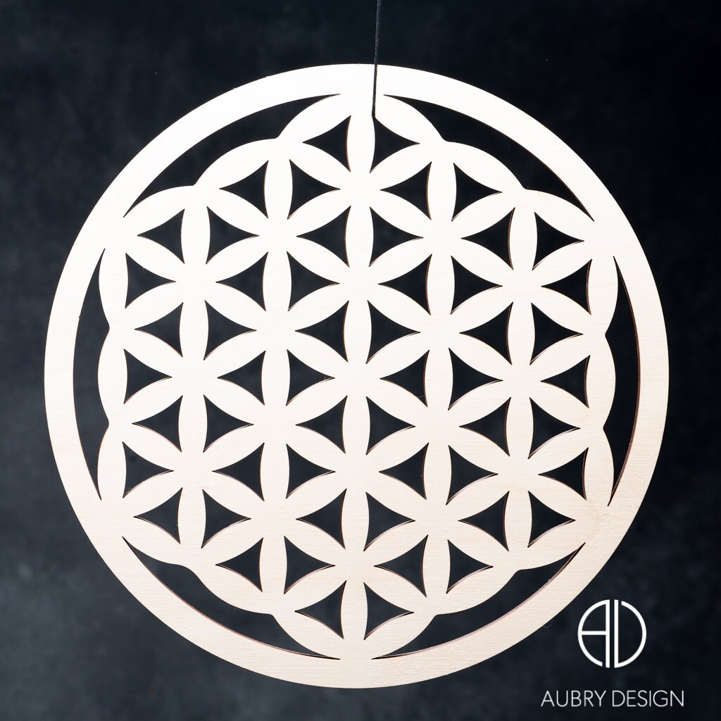 Décoration Fleur de Vie en Bois. Energisez Votre Intérieur.