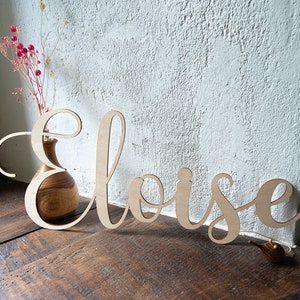 Nombre de madera personalizado, decoración de pared o para dormitorio infantil. regalo de nacimiento