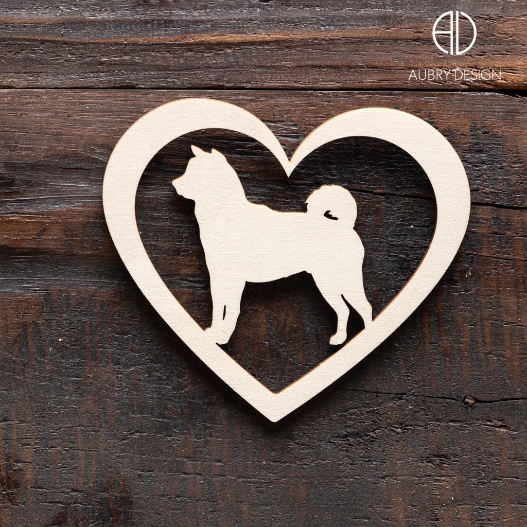 Akita Inu Décoration Murale Personnalisée avec La Silhouette de Votre Chien, Race Favorite.