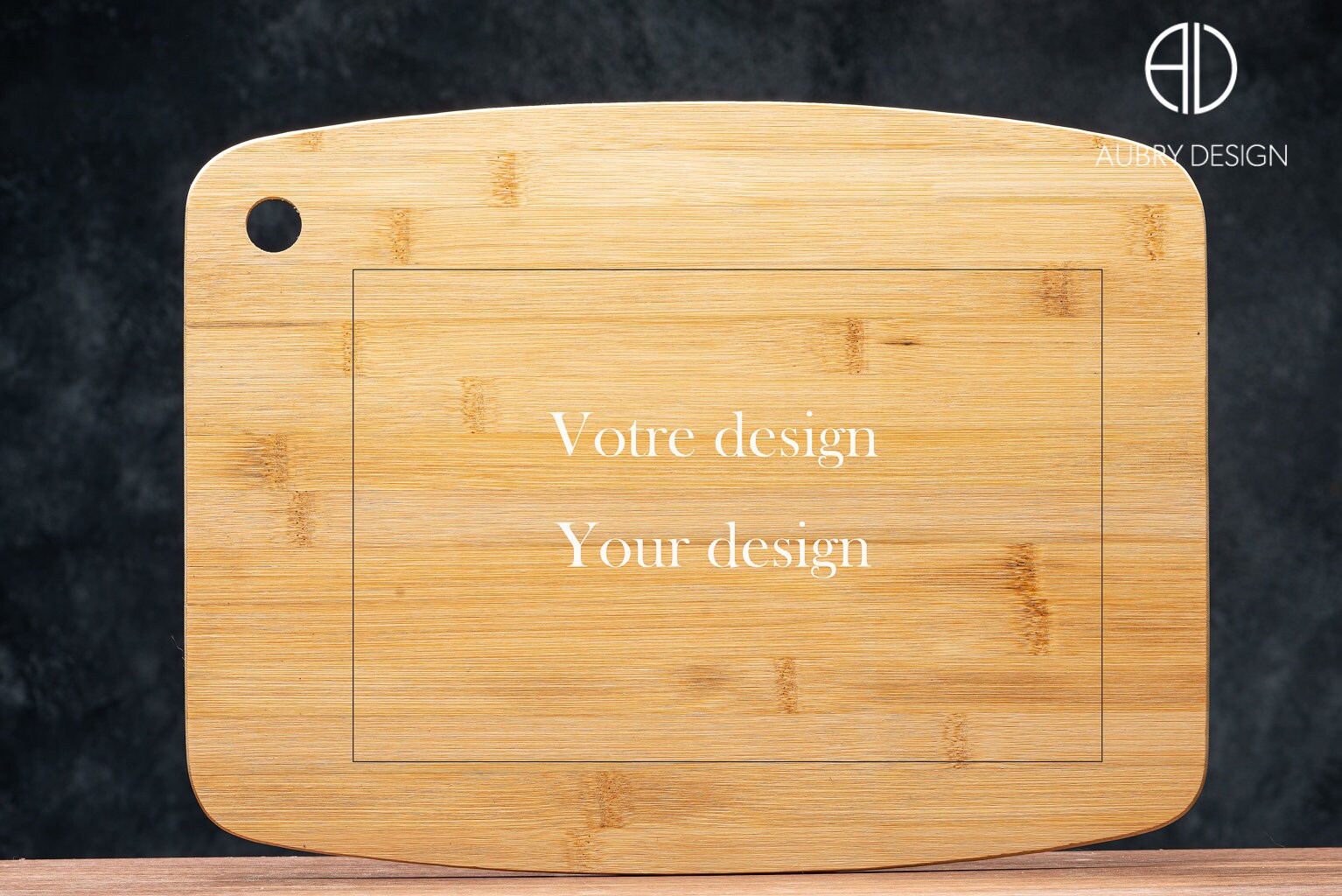 Grande Planche en Bambou Personnalisable avec Votre Texte