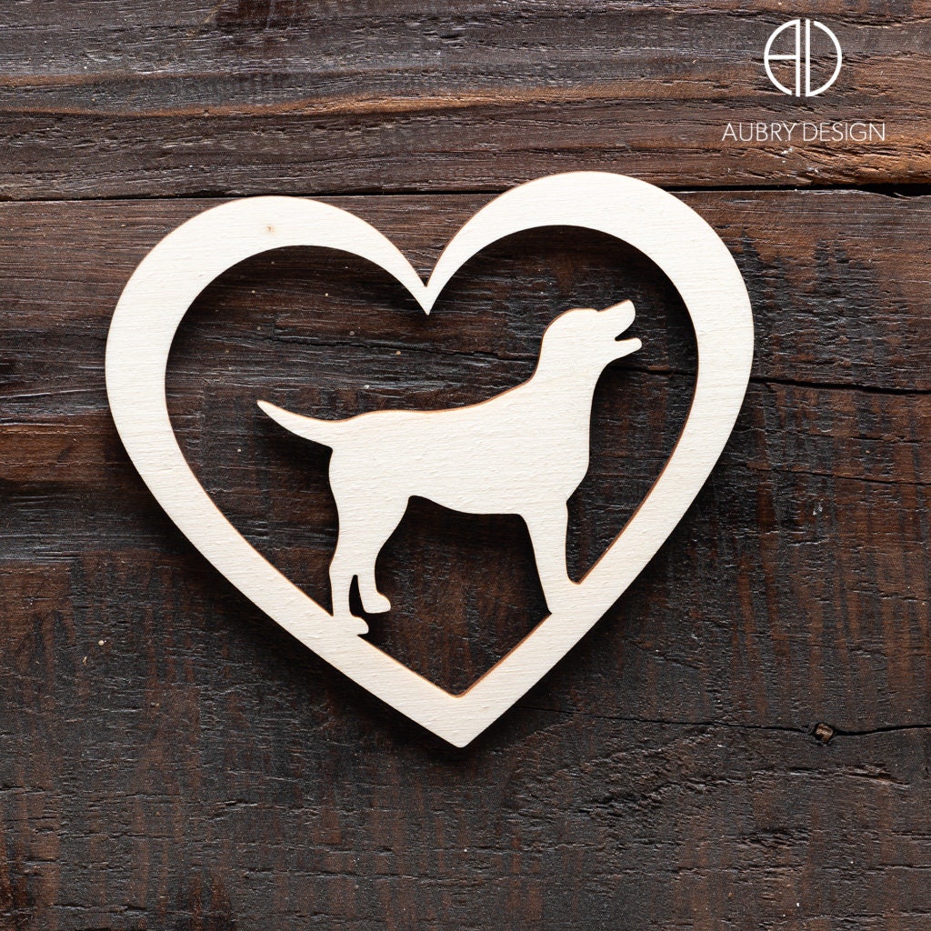 Labrador Retriever Décoration Murale Personnalisée avec La Silhouette de Votre Chien, Race Favorite.