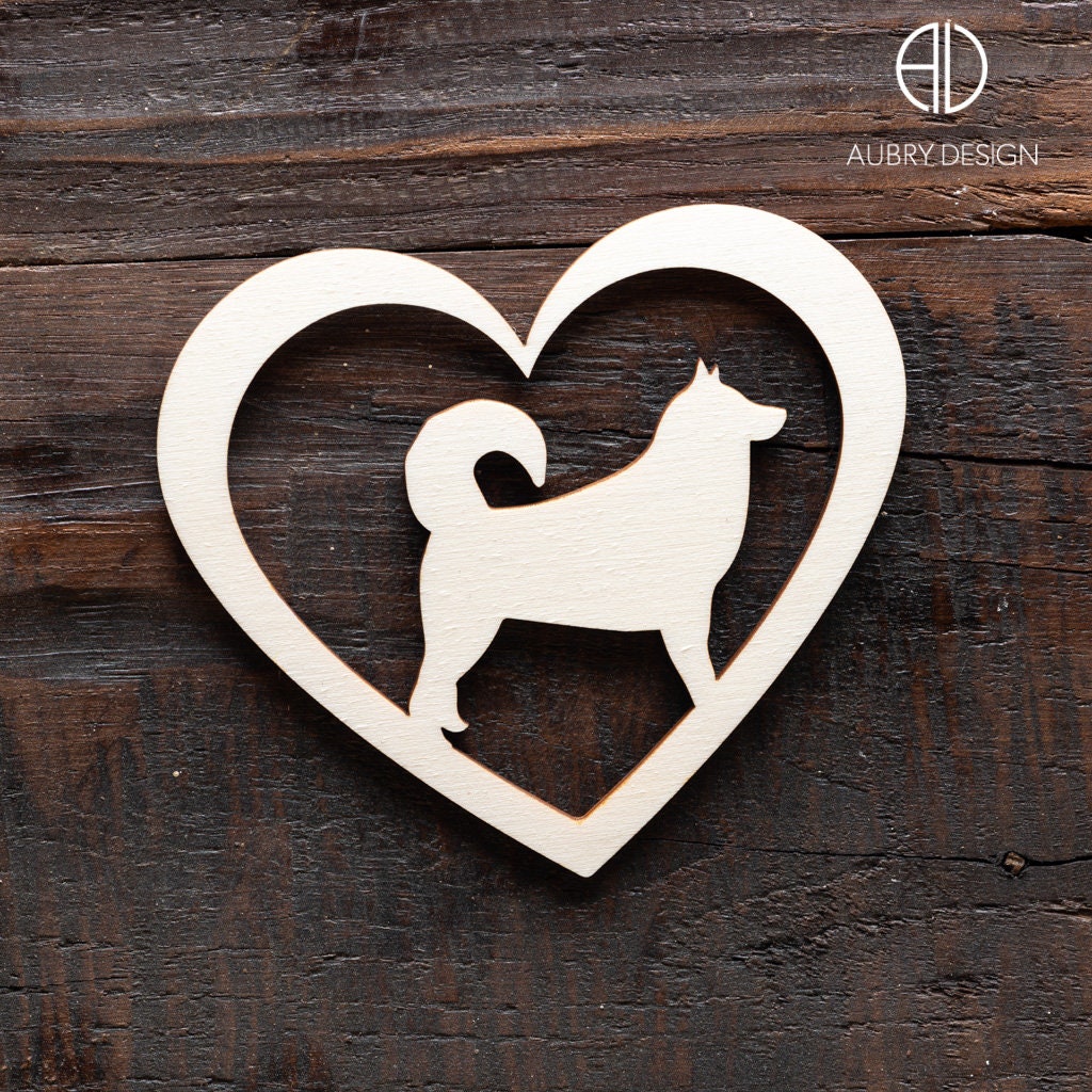 Le Malamute de L'alaska Décoration Murale Personnalisée avec La Silhouette Votre Chien, Race Favorit