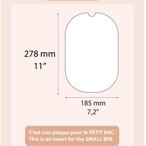 Raton-laveur insert trofast table flisat, plaque topper trofast, activité ludique pour enfants en bois. Matériau écologique non toxique 画像 3