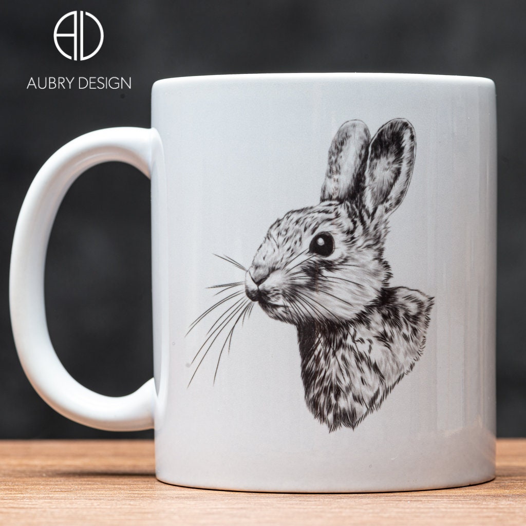 Mug Blanc avec Un Lapin