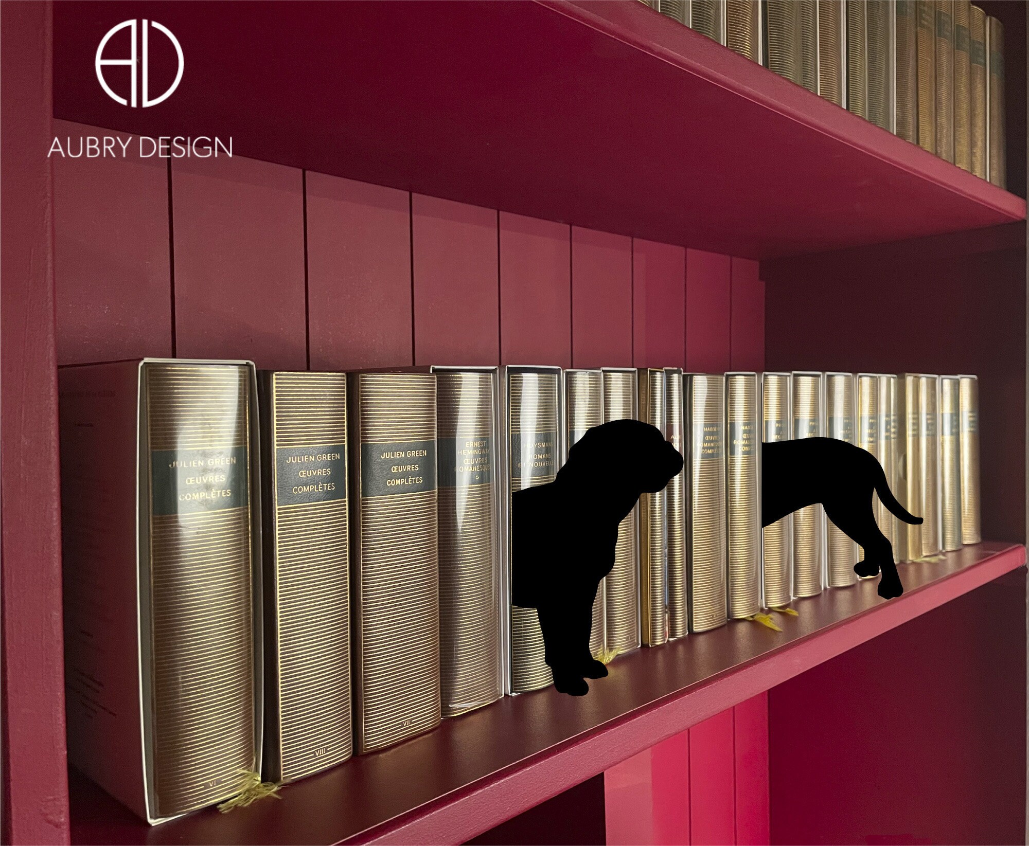 Dogue de Bordeaux Intercalaire à Glisser Entre Des Livres, Décoration ou Classement Bibliothèque