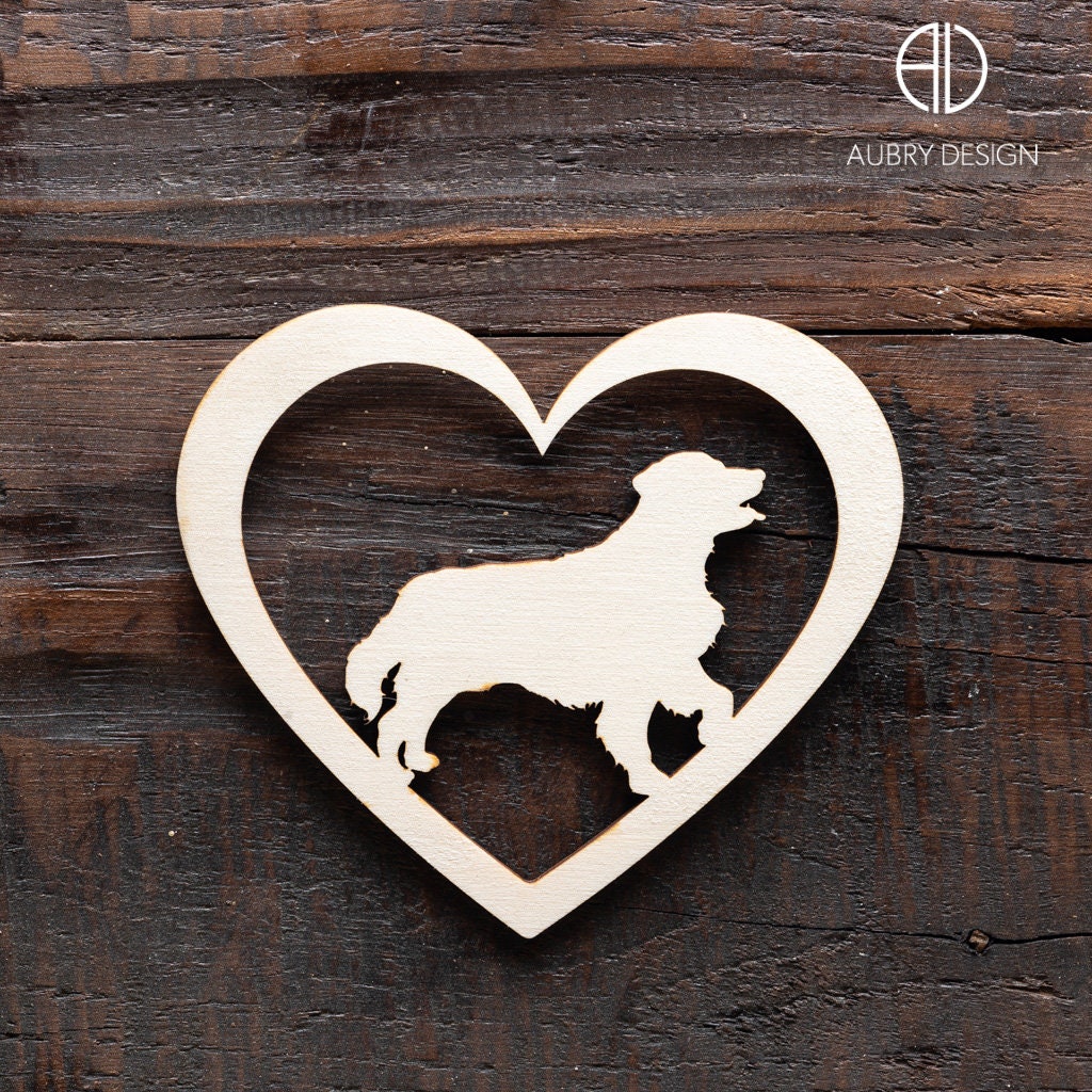 Golden Retriever Décoration Murale Personnalisée avec La Silhouette de Votre Chien, Race Favorite.