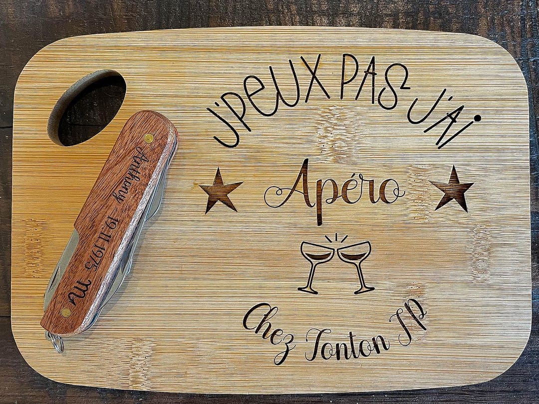 Planche à Découper Cycliste Personnalisée, Cadeau Cycliste, Joli Cadeau