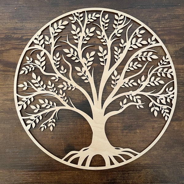 29cm wooden tree of life. Wall decoration to hang. (several models available). Zen wall art and protection.