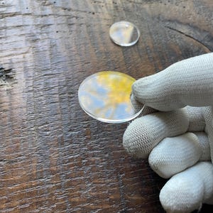 Disques en acrylique transparent (2mm) à partir de 20mm pour bijoux et créations.