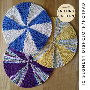 10 Segment Dishcloth/Hotpad | Knitting Pattern | Kitchen Accessories
