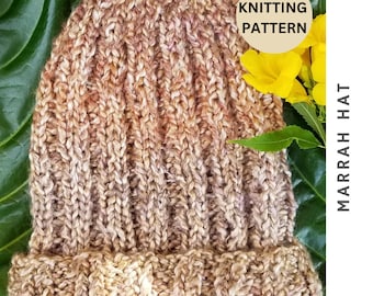 Marrah Hat - Knitting Pattern | Knitted Hat Pattern