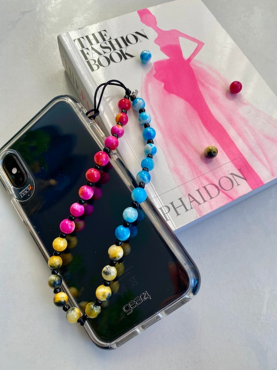 Phone String Phone Strap Phone Charm Tie Dye Jade Etsy