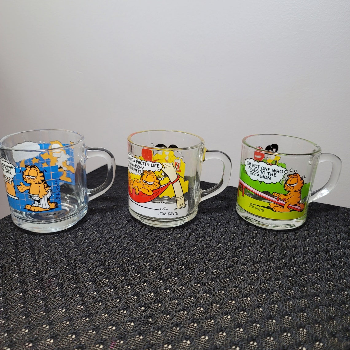 1978 vintage adorable Garfield McDonald's mugs. Set of 3. | Etsy