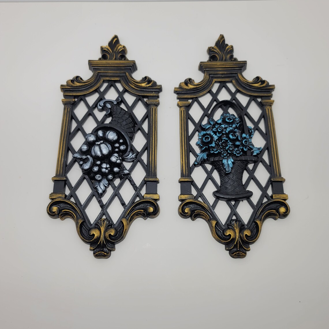 Vintage Victorian Gothic/ Goth Wall Plaques. Matte Etsy