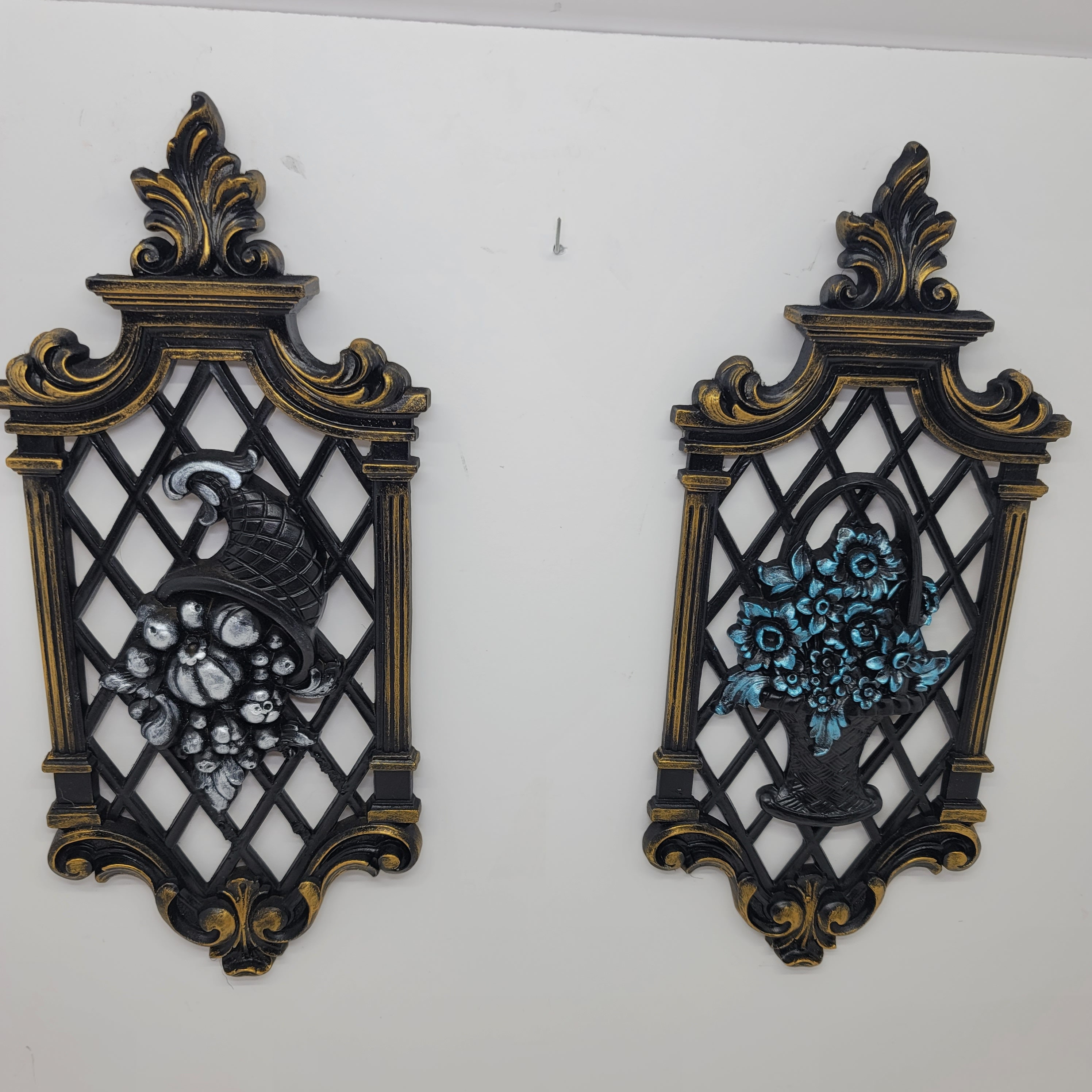 Vintage Victorian Gothic/ Goth Wall Plaques. Matte Etsy