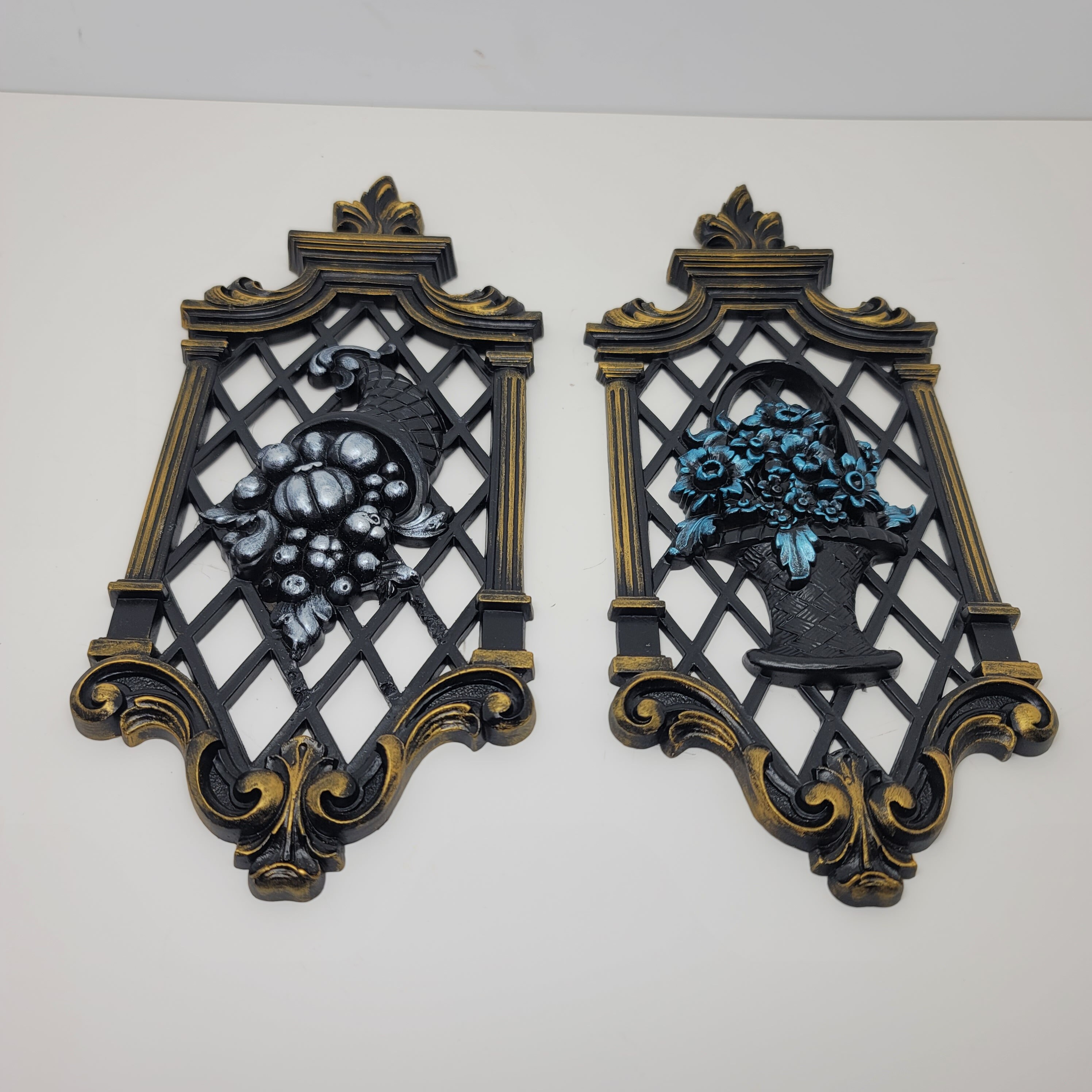 Vintage Victorian Gothic/ Goth Wall Plaques. Matte Etsy