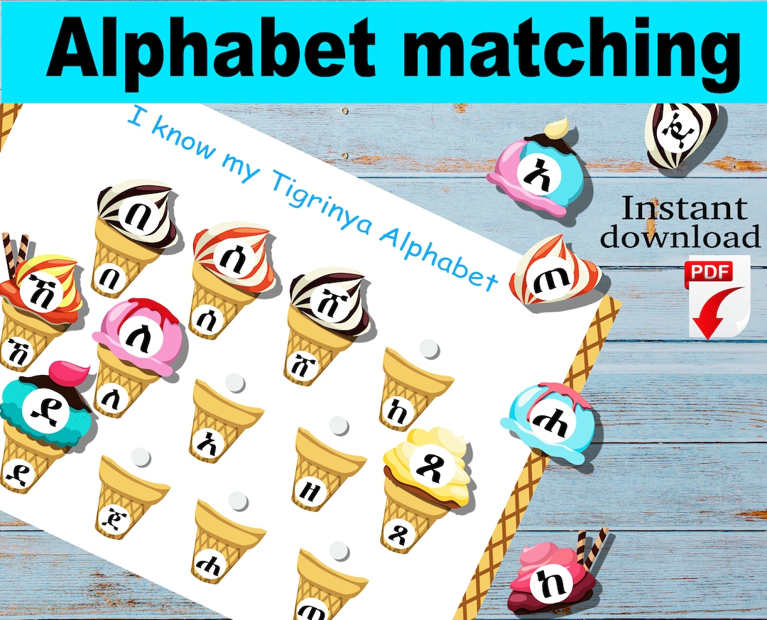 Tigrinia Tigrinya Big Alphabets Keyboard – MTIVY