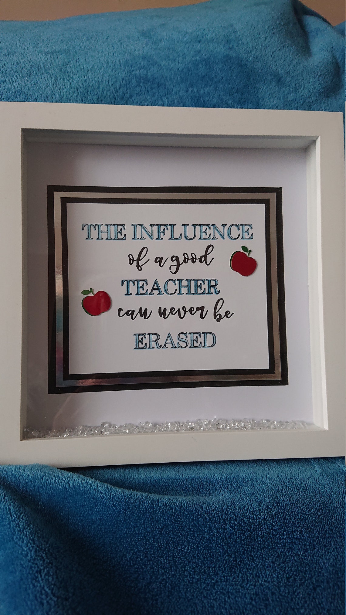Deep Box Frame in White Ideal Teacher Gift Etsy