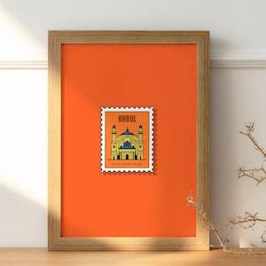 Shah-Do Shamshira Moschee, Kabul, Afghanistan - Briefmarke