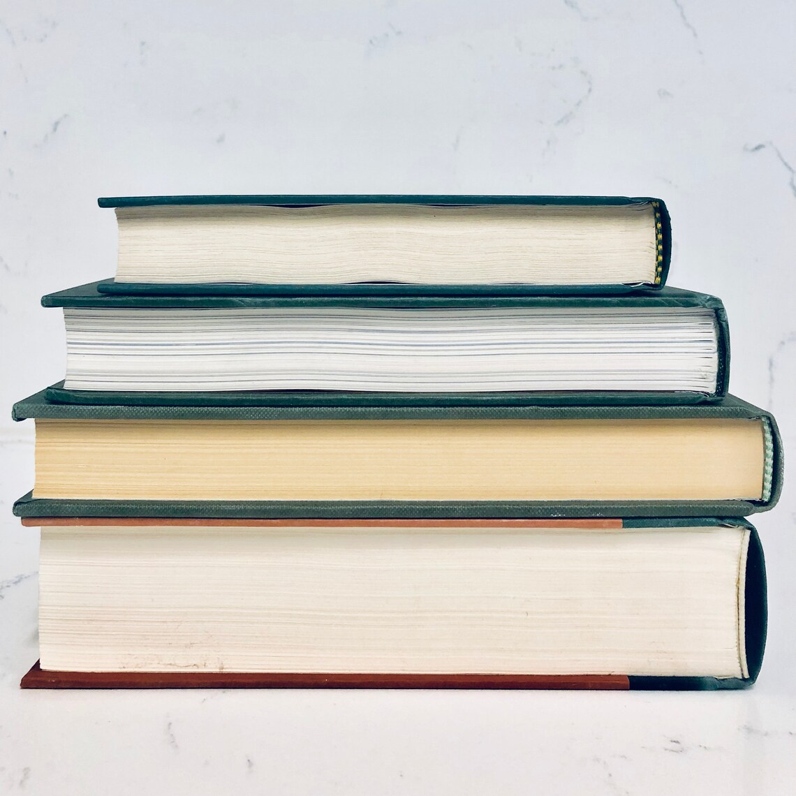 Green Coffee Table Book Stack with OVERSIZED Coffee Table Etsy