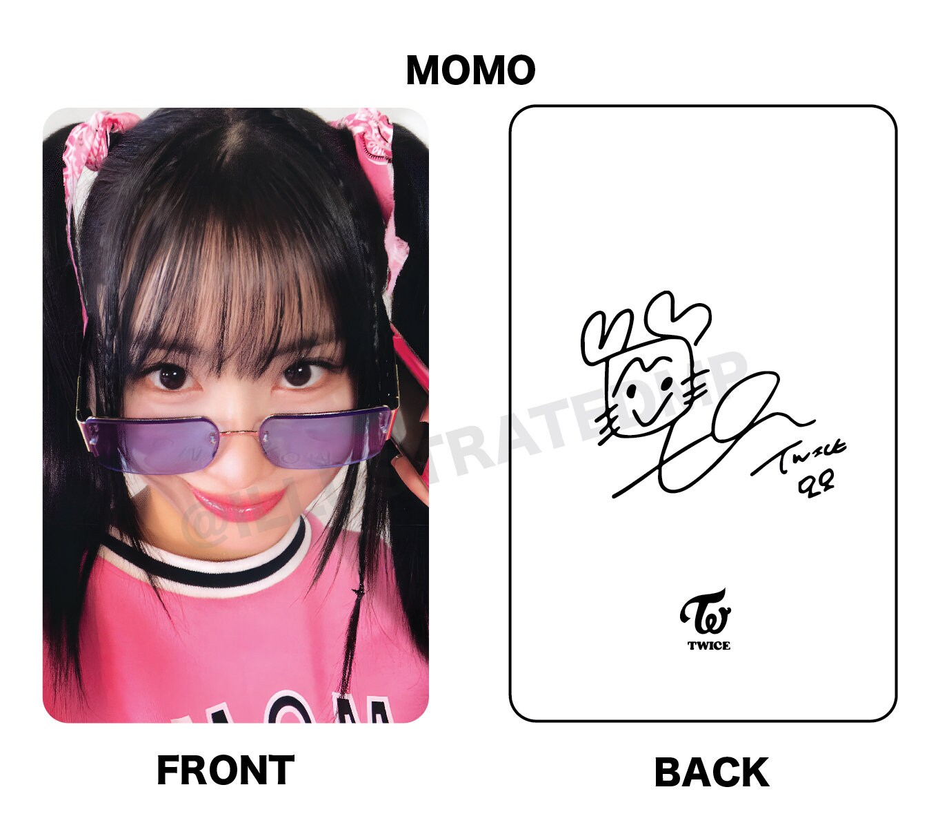 TWICE ONCE 4期ファンクラブ セルフィーフォトカード 2023 (非公式