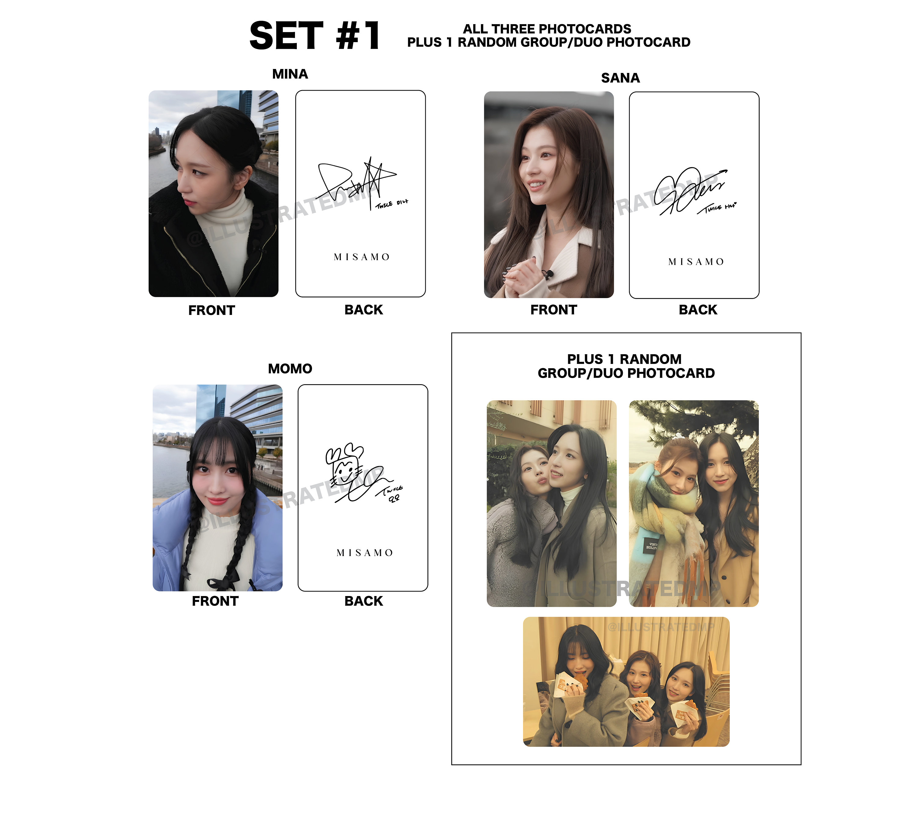 MISAMO Photocards [KANSAI Edition] (TWICE Mina, Sana, Momo) - Etsy