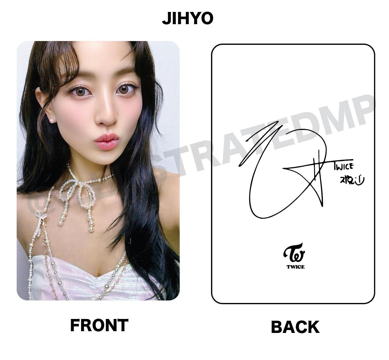 TWICE DIVE ジヒョ サイン TWICE DIVE JAPAN Exclusive Selfie Photocards (unofficial) [w