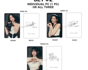 MISAMO Photocards [masterpiece Edition] (TWICE Mina, Sana, Momo