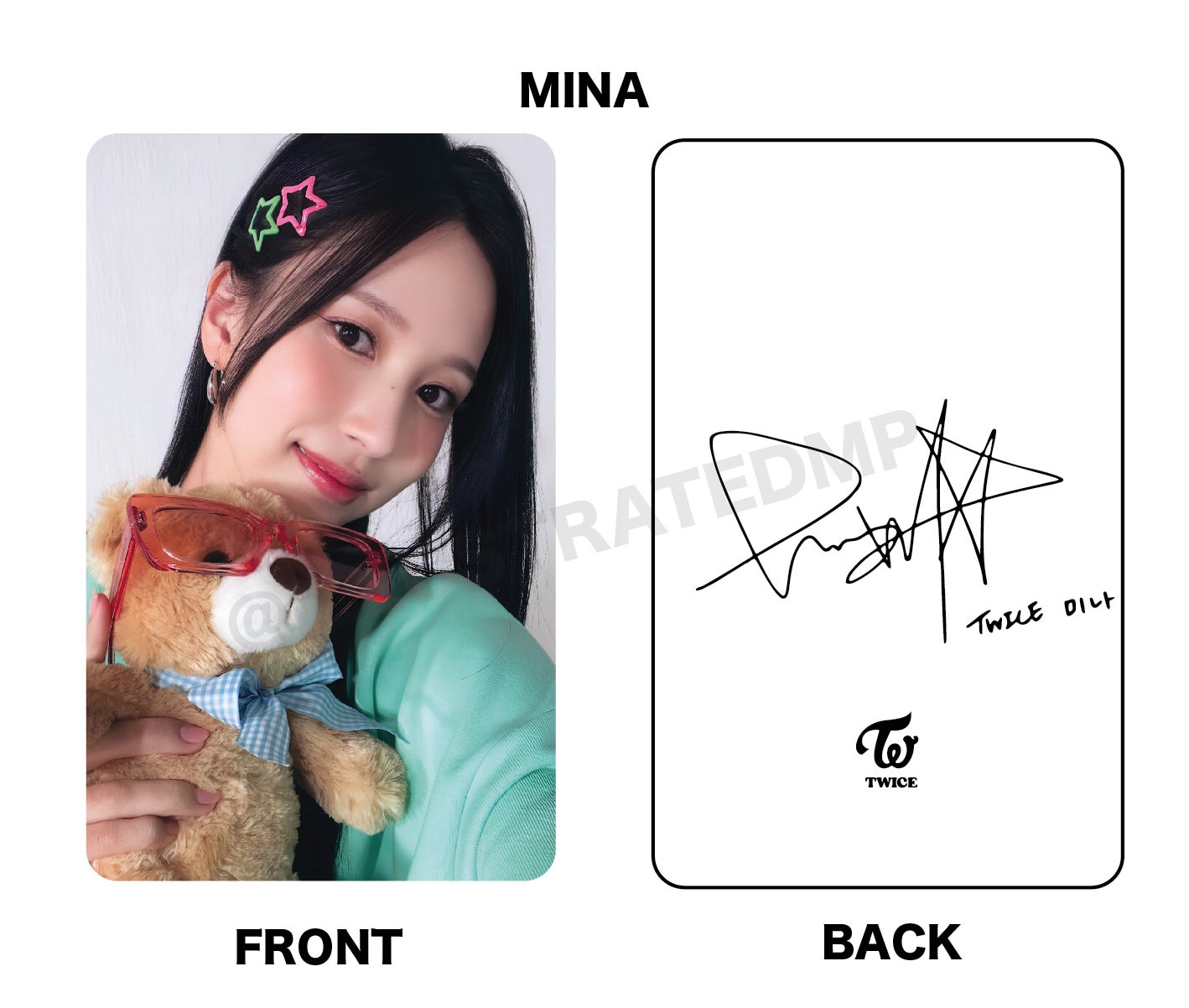 TWICE ONCE 4th Generation Fan Club Selfie Photocards 2023