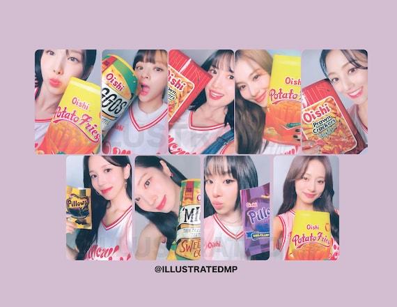 Twice x Oishi  Ver 2 コンプリートセット TWICE X OISHI Philippines Fanmeet Photocards Snacktacular 2024