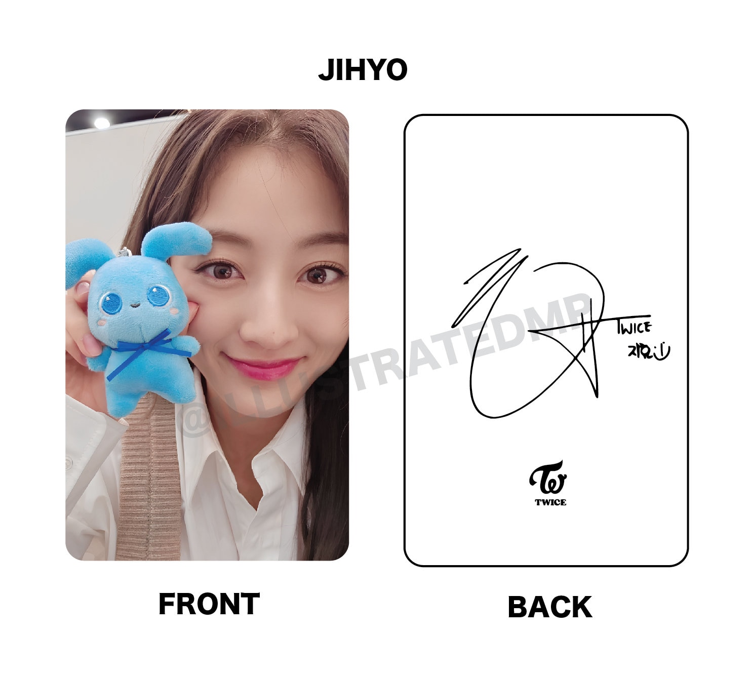 twice harehare サイン ツウィ TWICE HARE HARE Blue Cheonsa Photocards (2023) [w/ Freebies] - Etsy