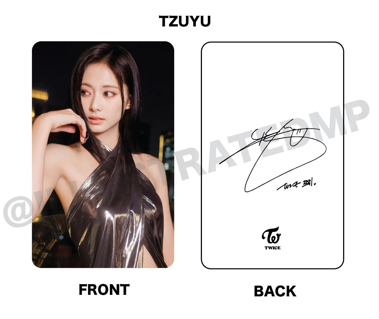 TWICE WITH YOUTH Album (glowing Version) Photocards [unofficial