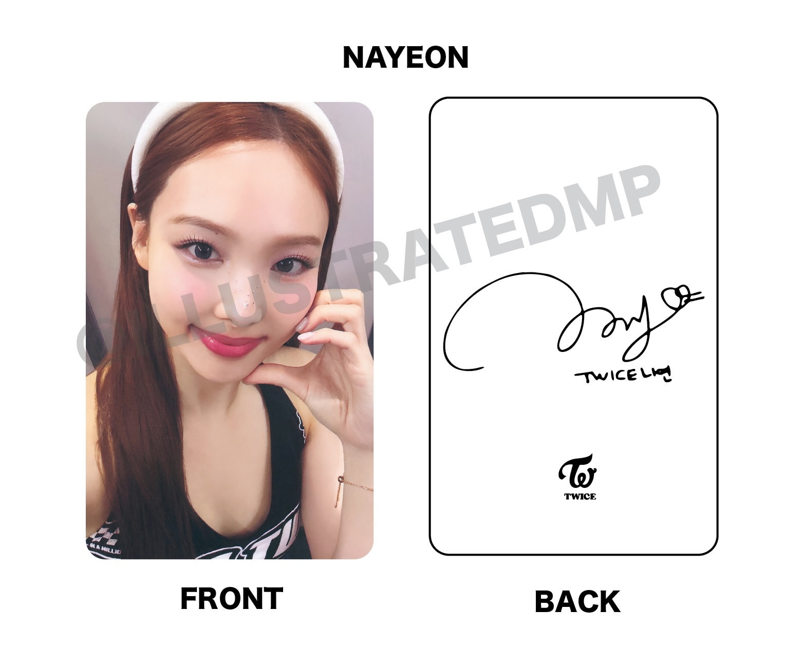 TWICE ナヨン　チェキ　ready to be TWICE Ready to Be BLURAY Selfie Japan Photocards [unofficial] [w